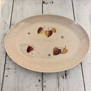 Vernon Kilns Sherwood Oval Platter 11" Vernonware Metlox 1950's MCM